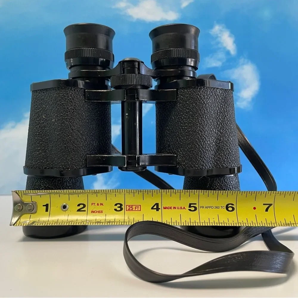 Vintage Tasco 7x35 Binoculars – Model 304 – Great Condition + Case & Strap